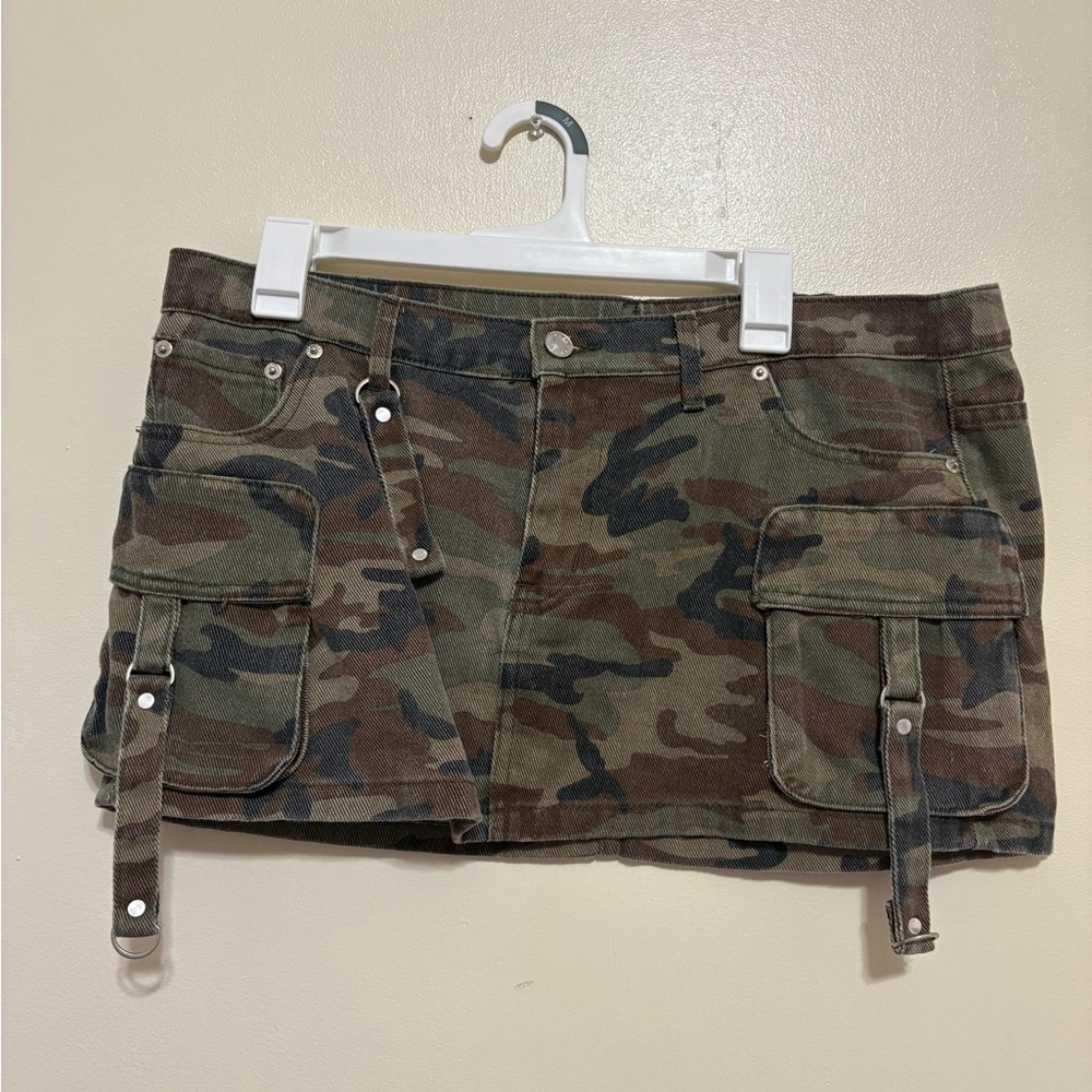 J for Justify Camouflage Mini Skirt